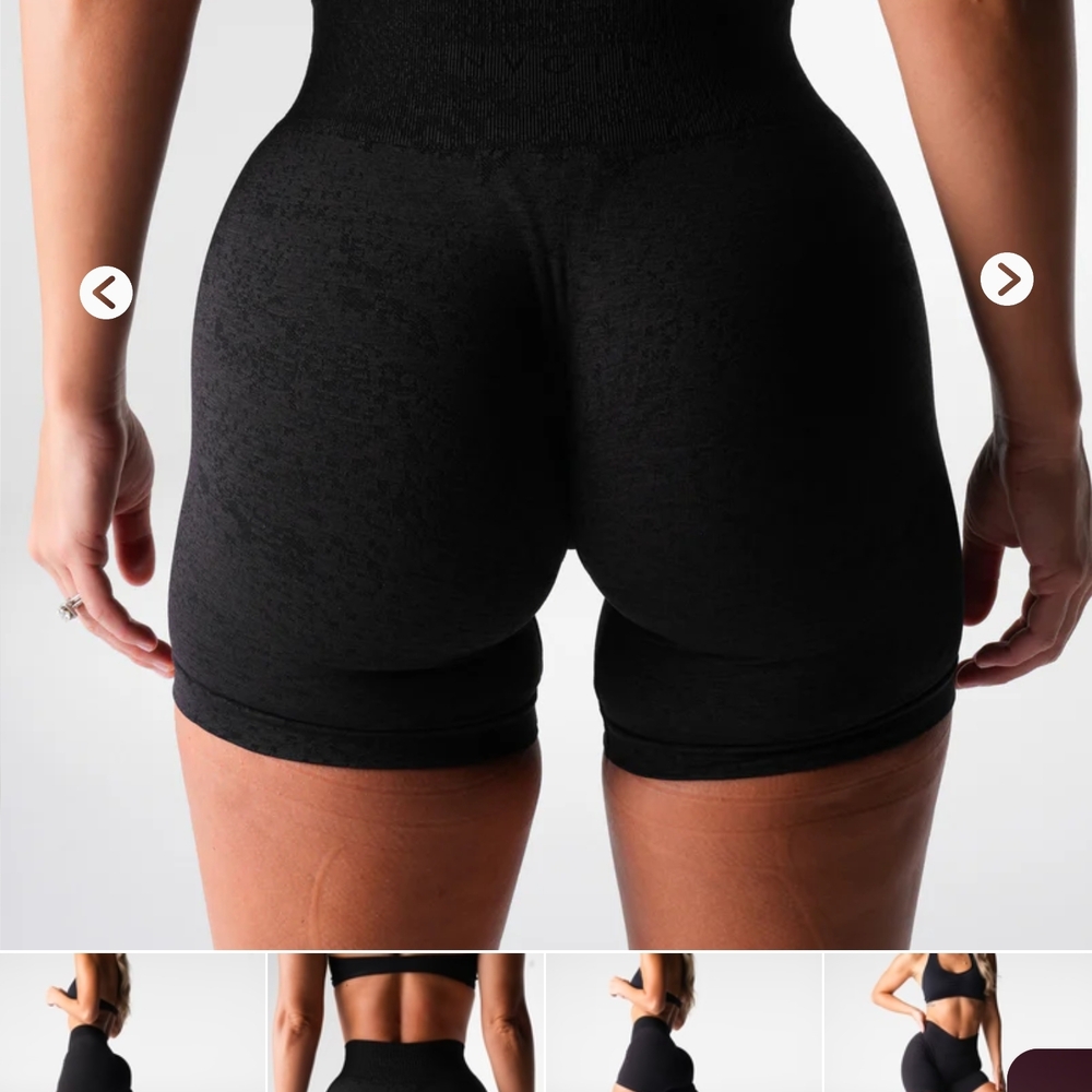 Women's Black High-Waisted Shorts